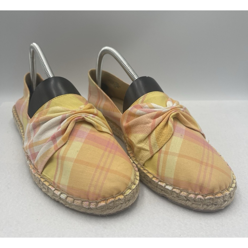 Talbots Izzy Cinched Delight‎  Plaid ESPADRILLES Women's Size 8.5